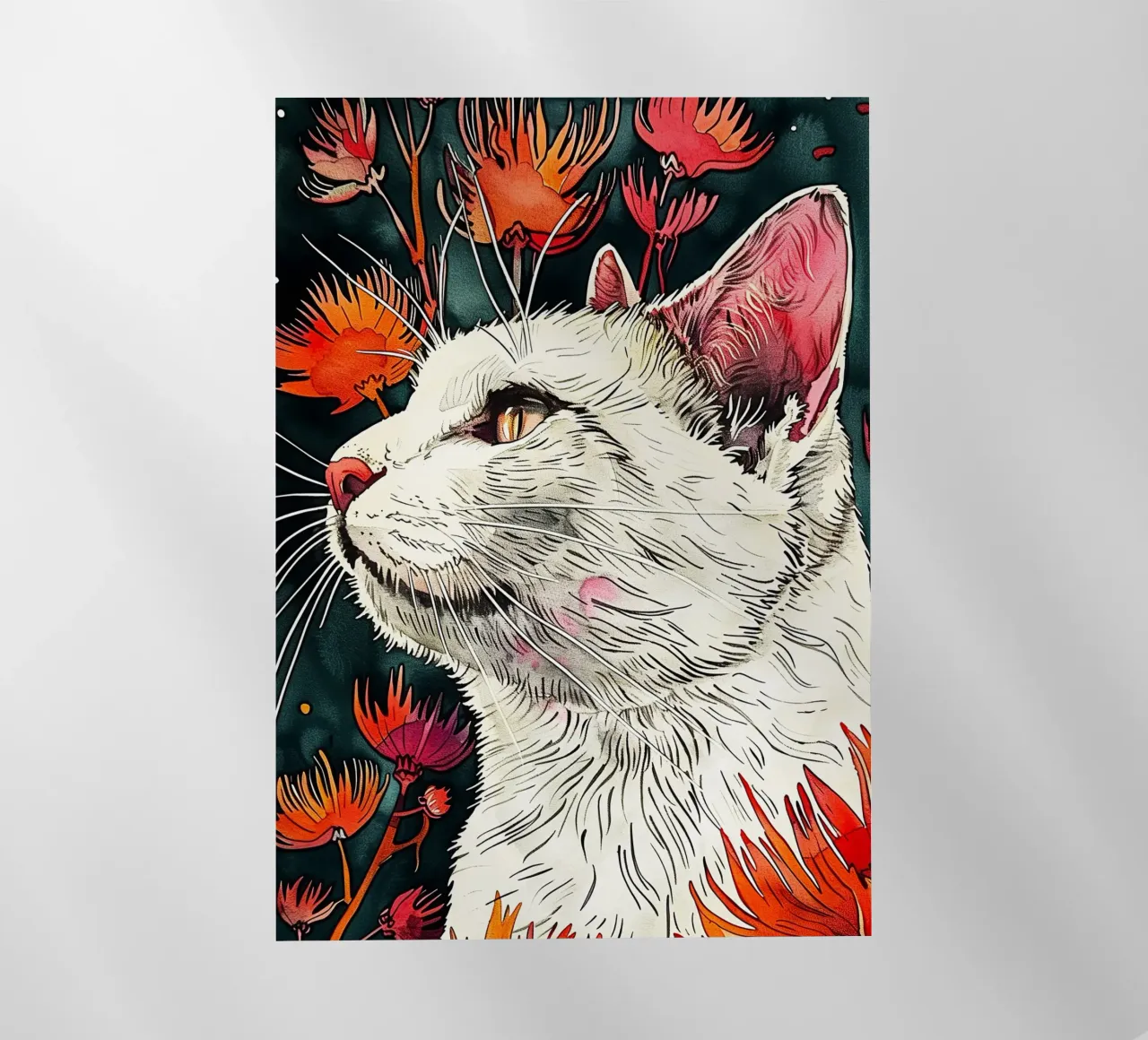 Gatto Lucy pellicola backlit da Lionmixart