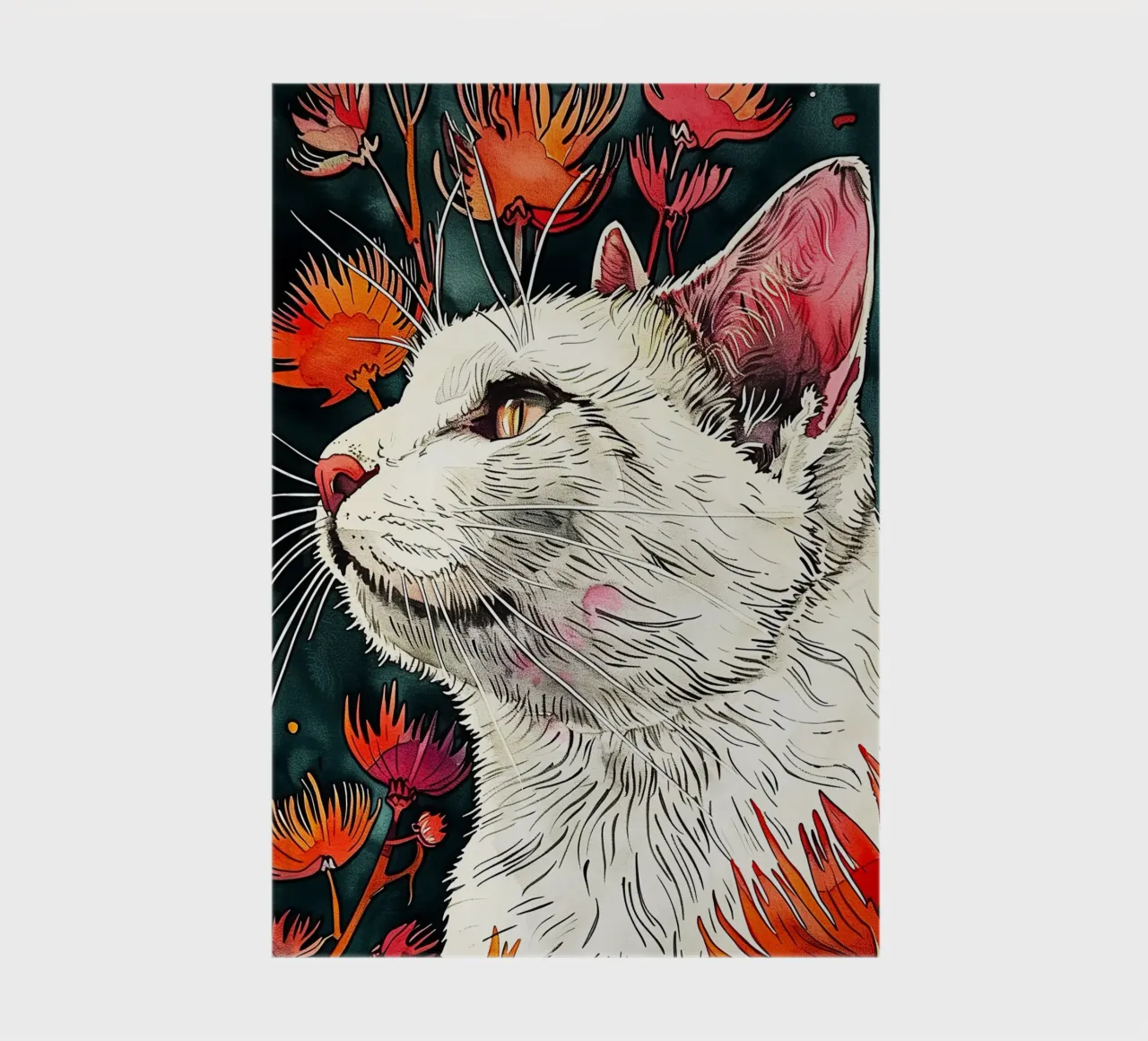 Cat Lucy notebook by Lionmixart