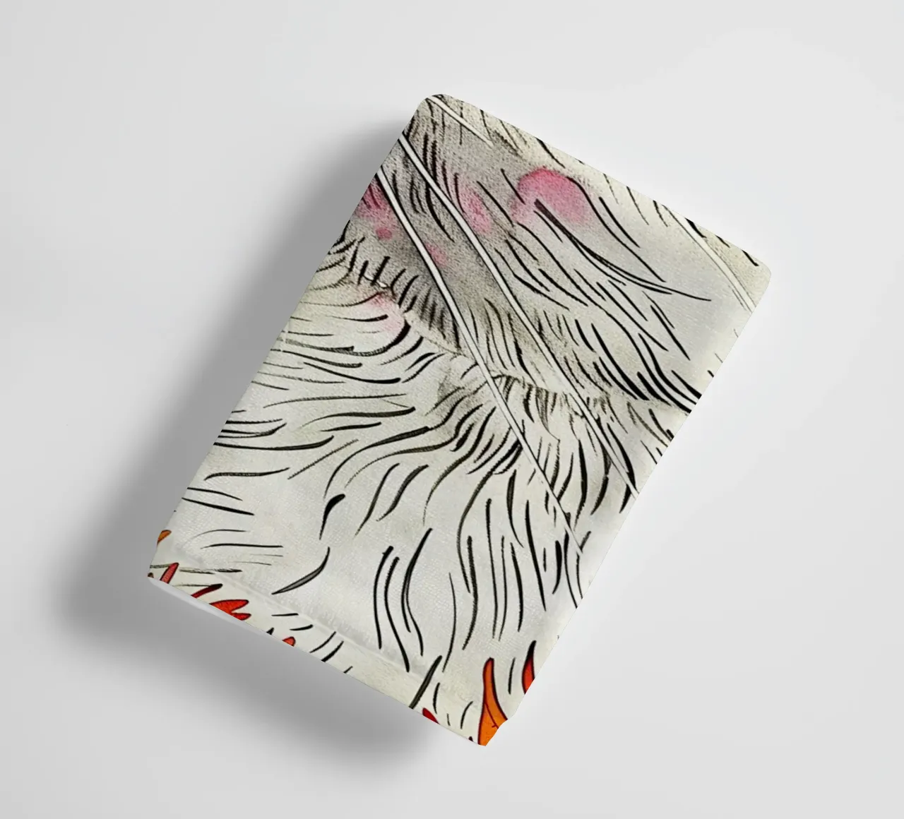 Cat Lucy towel by Lionmixart