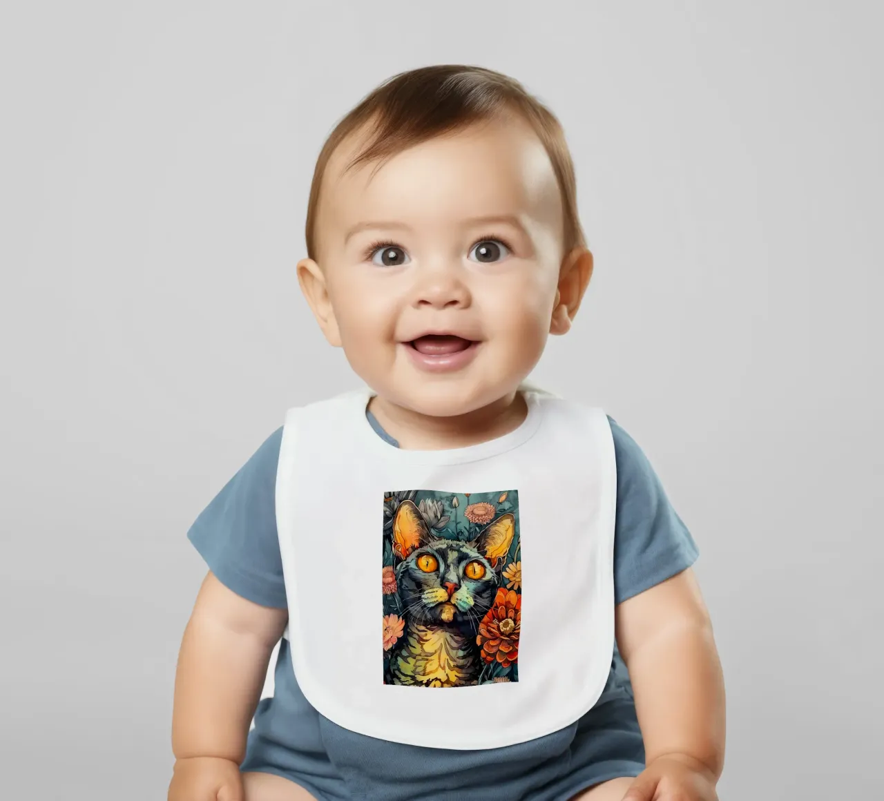 Simba malen Babylätzchen von Lionmixart