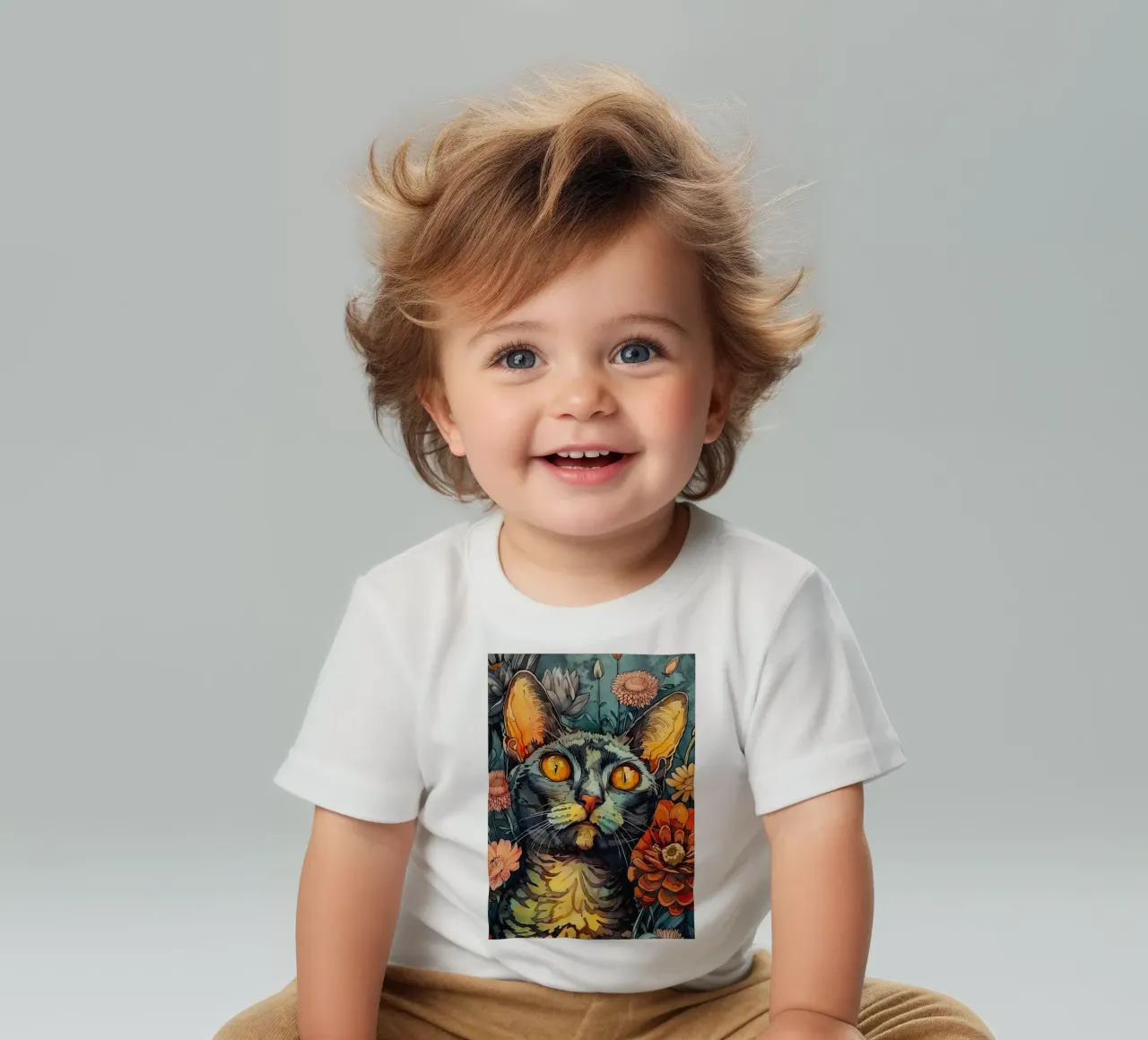 Dipingere Simba maglietta neonato da Lionmixart