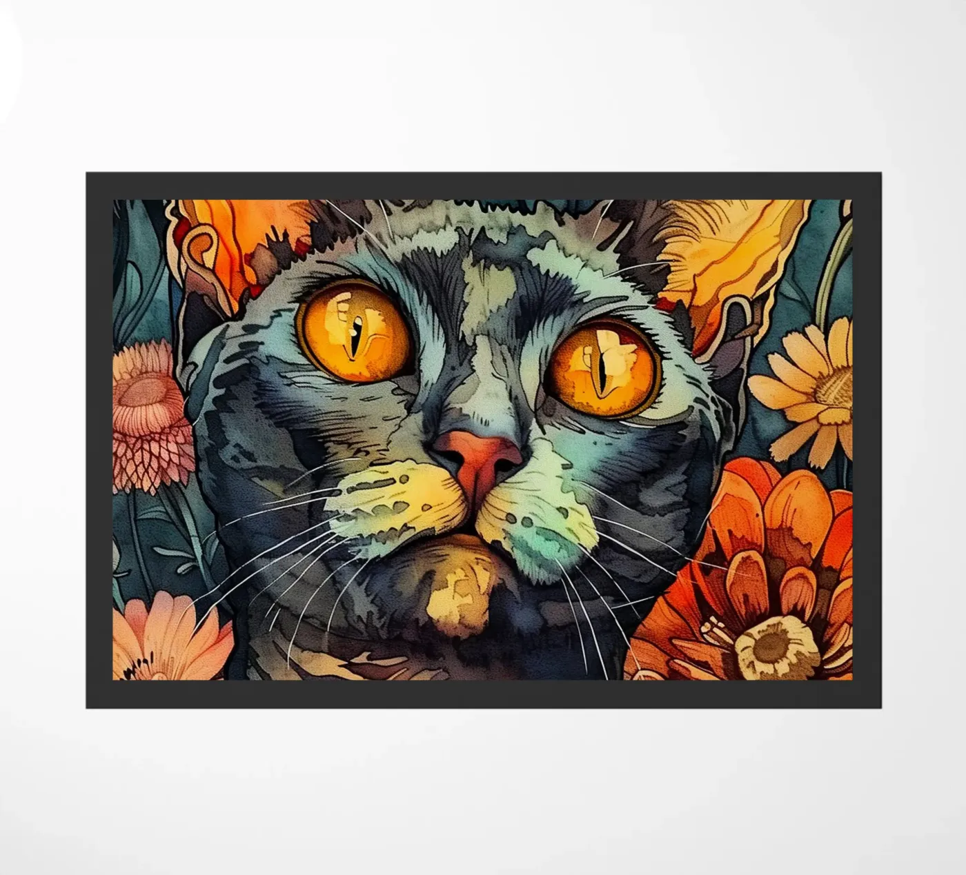 Paint Simba doormat by Lionmixart