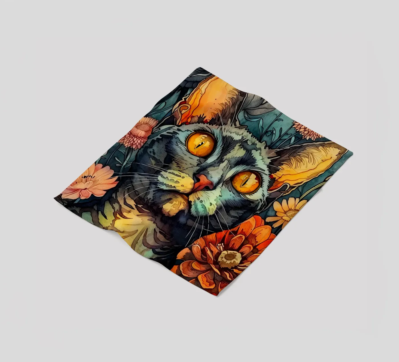 Paint Simba plaid polaire de Lionmixart