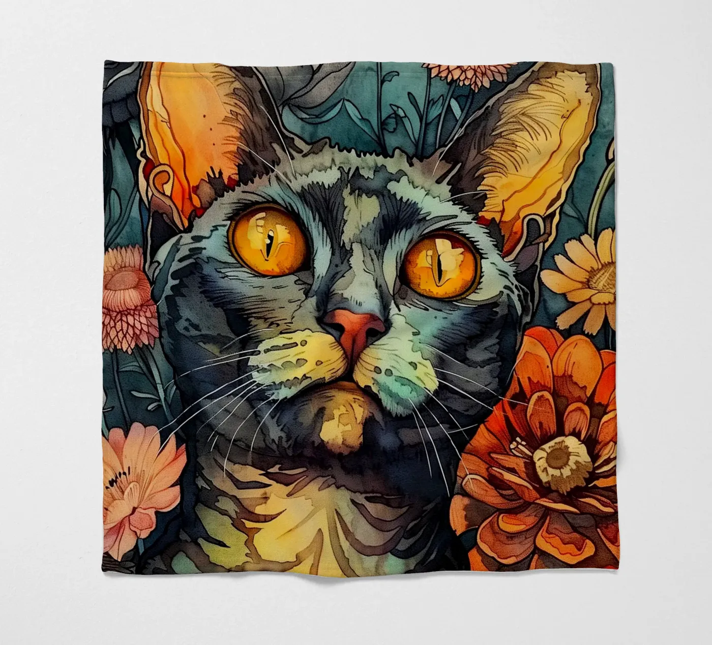 Paint Simba plaid polaire de Lionmixart