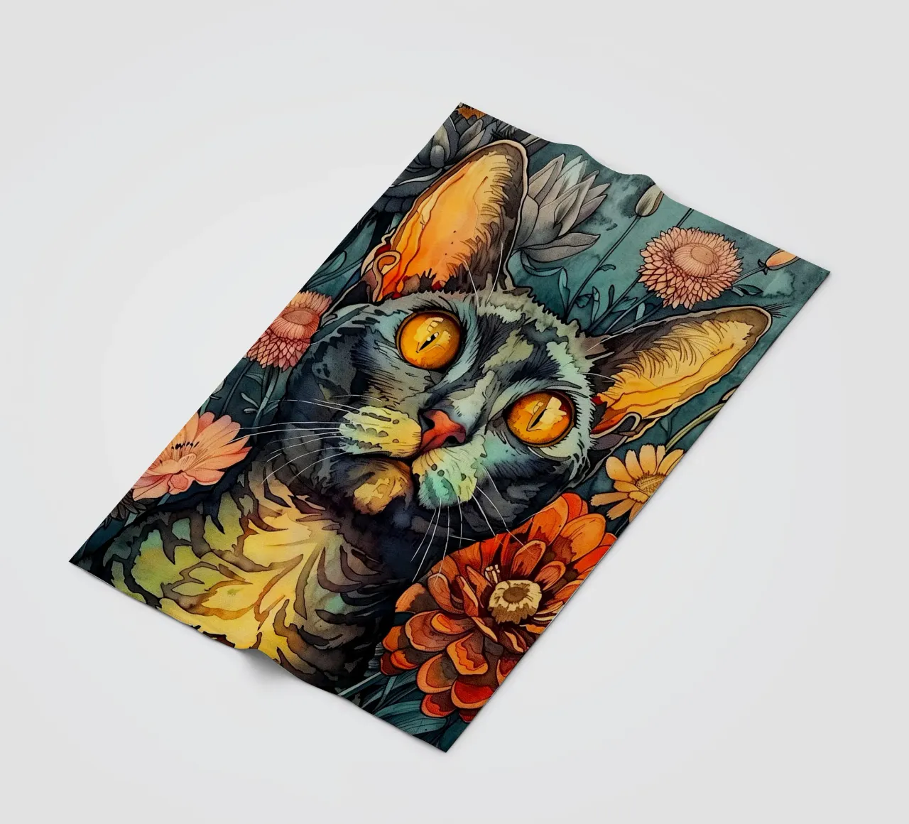 Simba malen Fleecedecke von Lionmixart