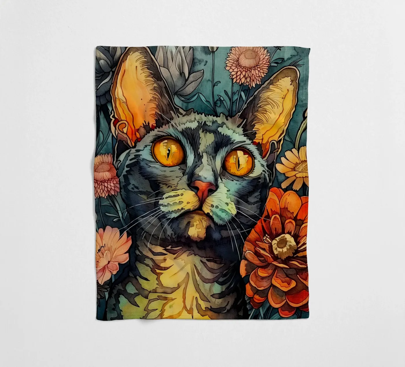 Paint Simba plaid polaire de Lionmixart