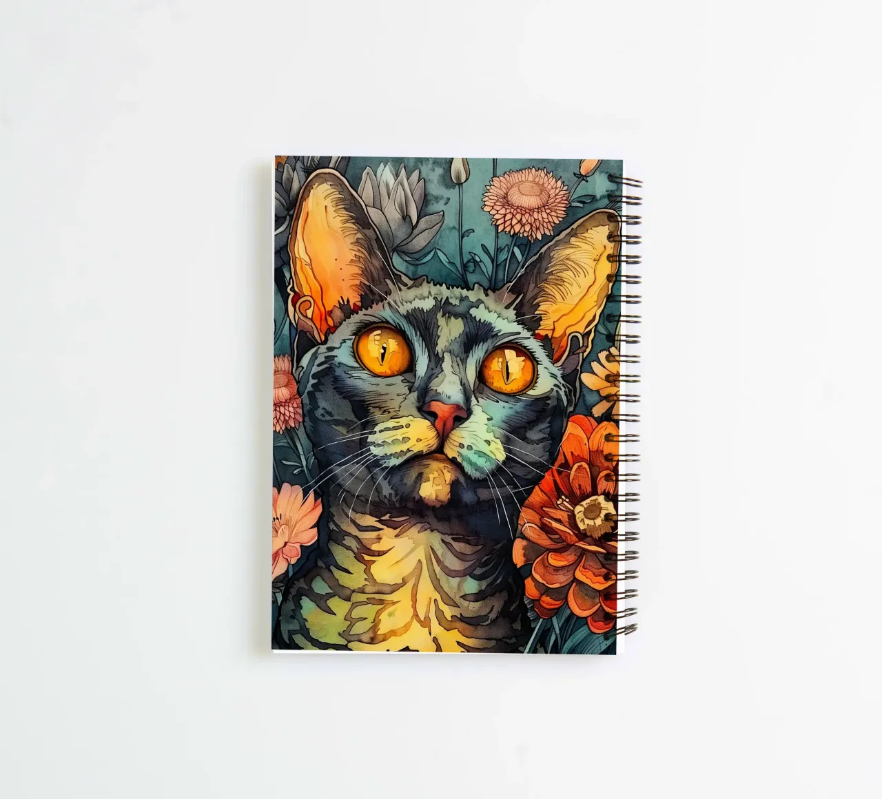 Paint Simba spiral notebook by Lionmixart