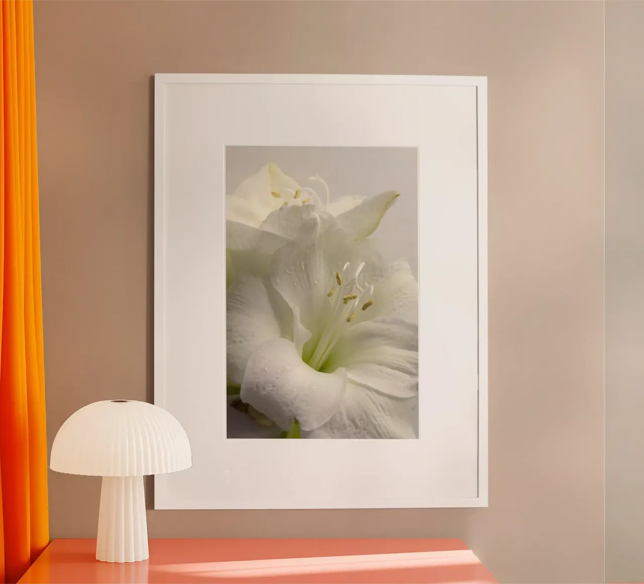 Giglio bianco poster da PhotoVibe Decor