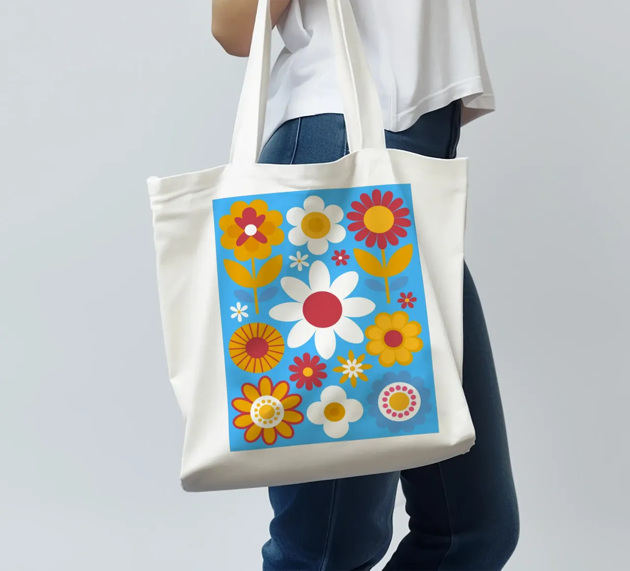 Flower Pettern tote bag by FLOWER PLACE SHOP