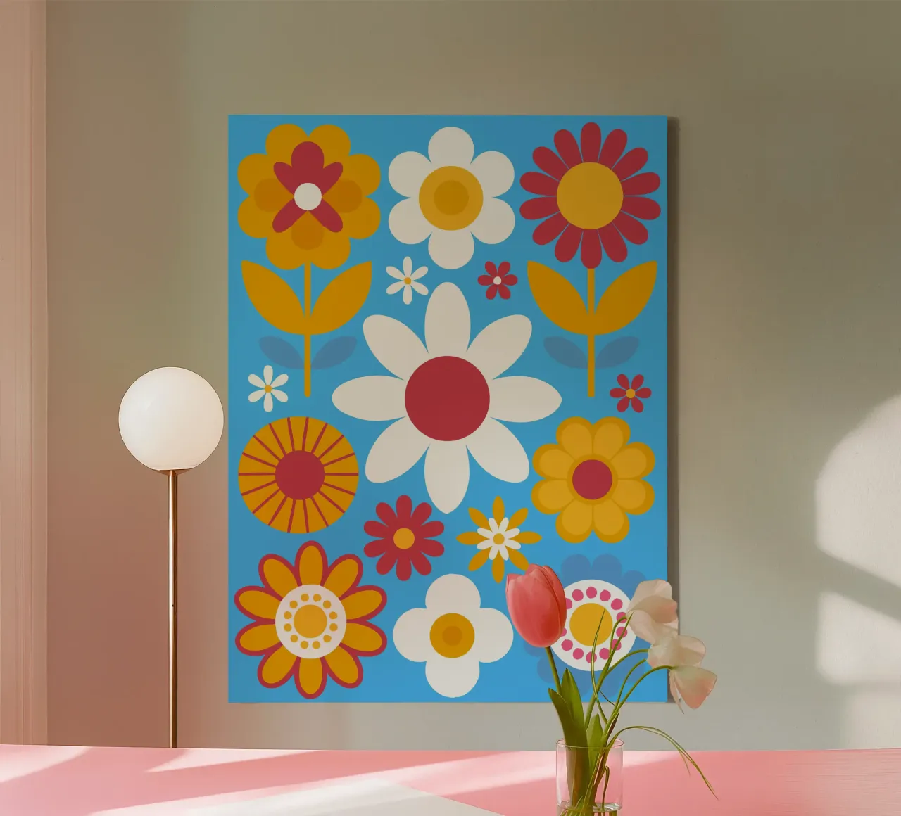 Flower Pettern canvas by FLOWER PLACE SHOP