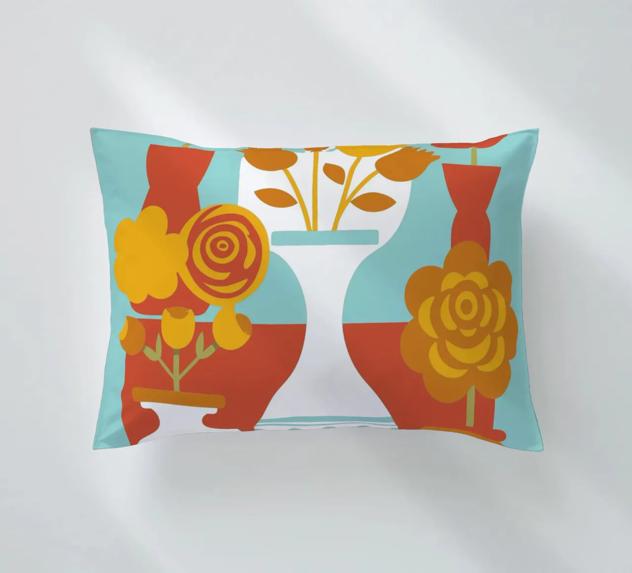 Decorazione con vaso di fiori cuscino da FLOWER PLACE SHOP