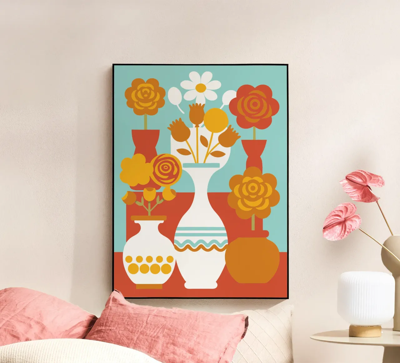 Decorazione con vaso di fiori plexiglass da FLOWER PLACE SHOP