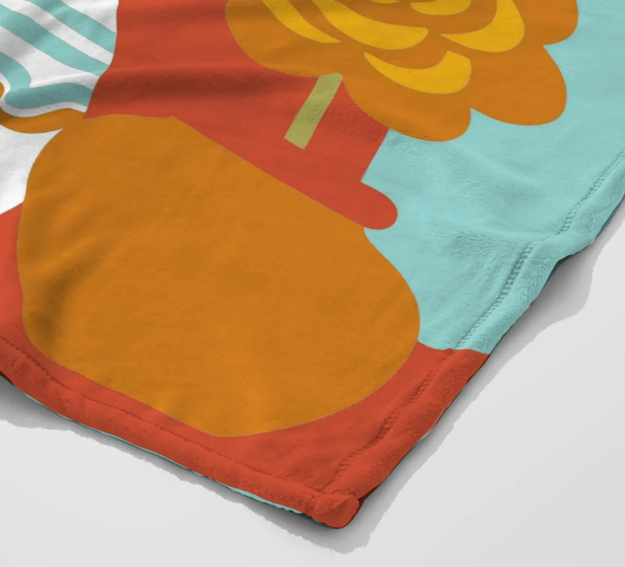 Decorazione con vaso di fiori coperta in pile da FLOWER PLACE SHOP