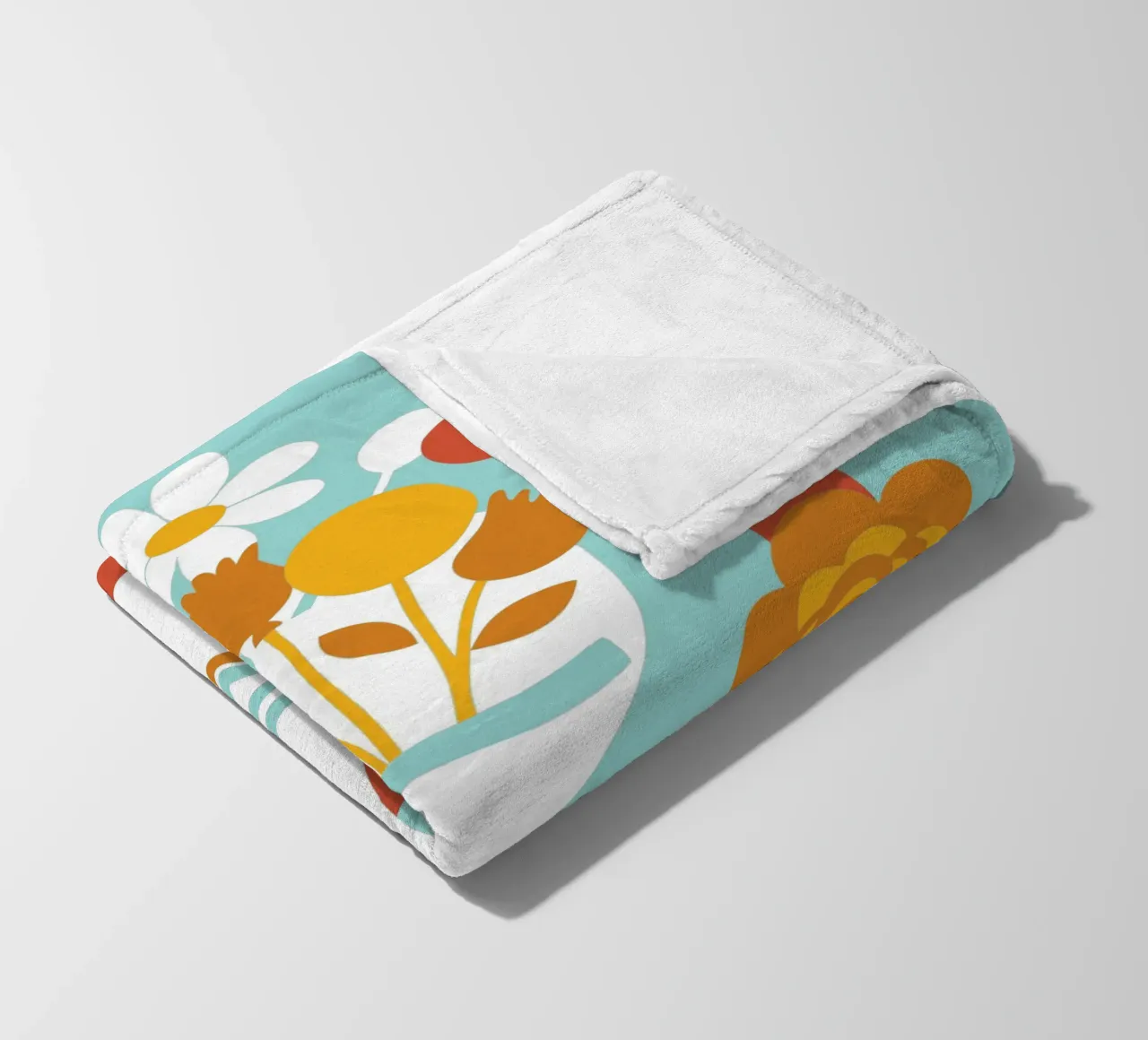 Decorazione con vaso di fiori coperta in pile da FLOWER PLACE SHOP