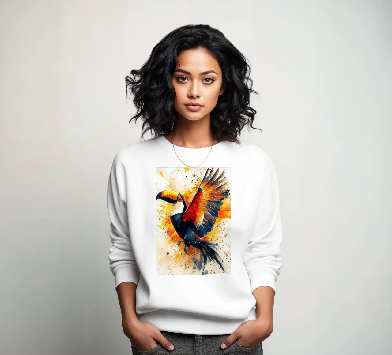 Toucan bird art sweat de Lionmixart