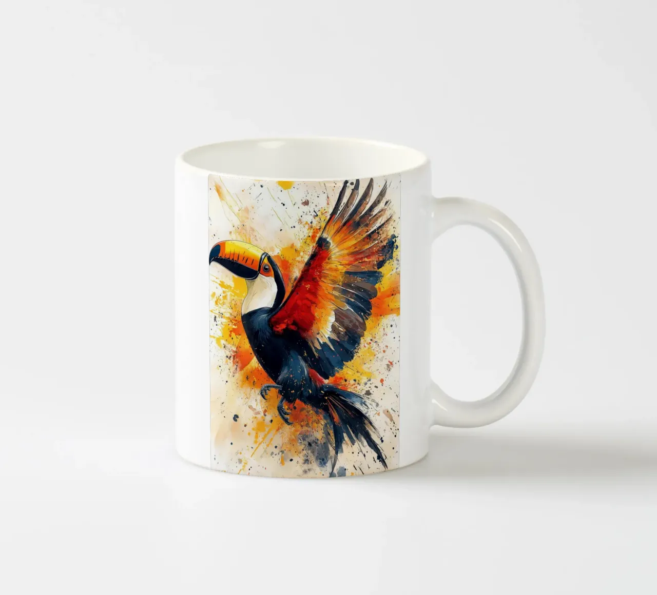 Toucan bird art Keramik Tasse von Lionmixart