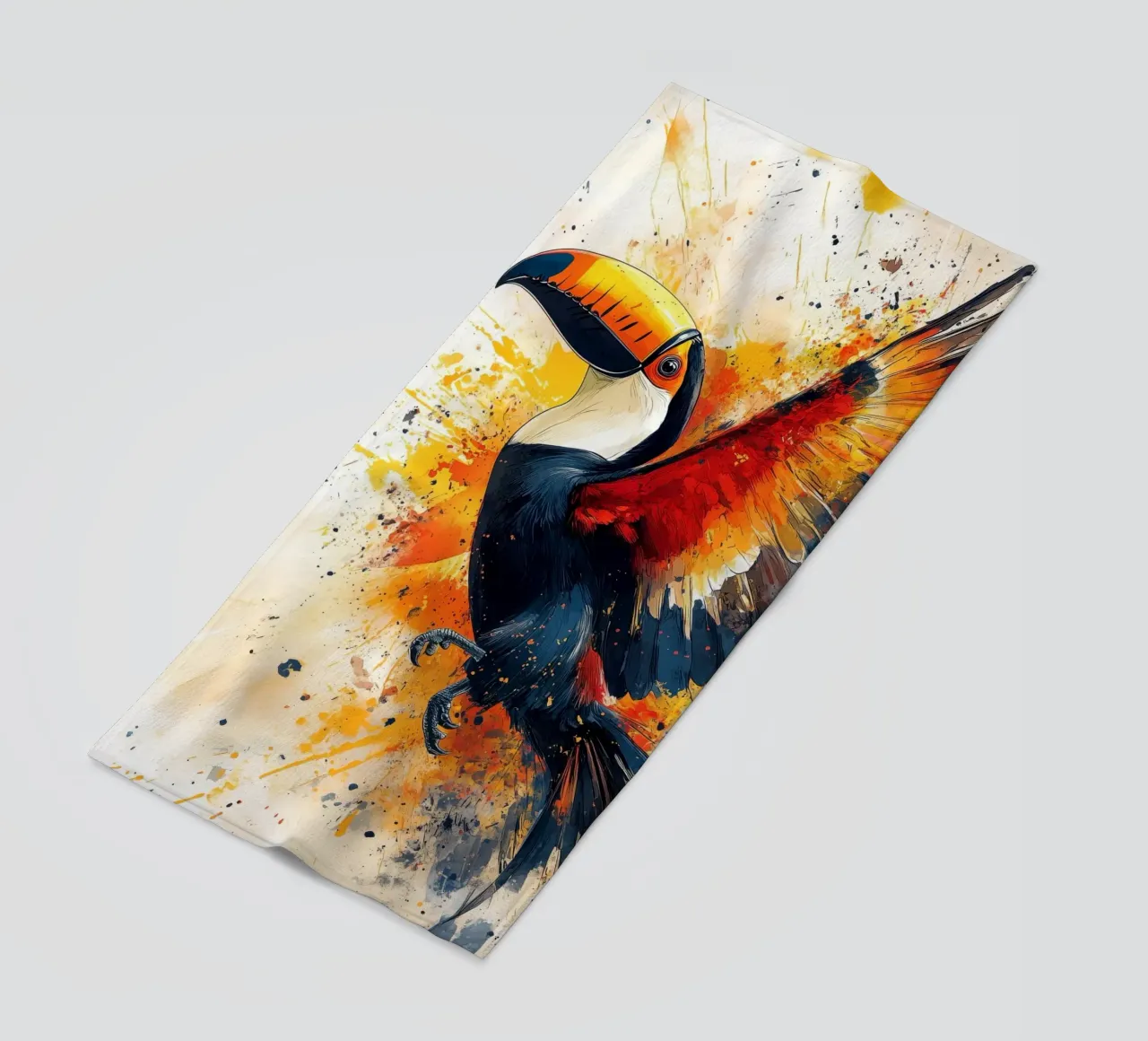Toucan bird art telo mare da Lionmixart