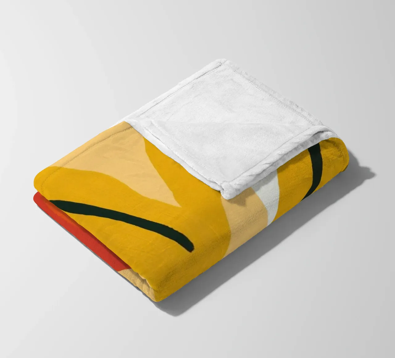 Frutti esotici e botanici in un giallo di tendenza coperta in pile da Autofocus