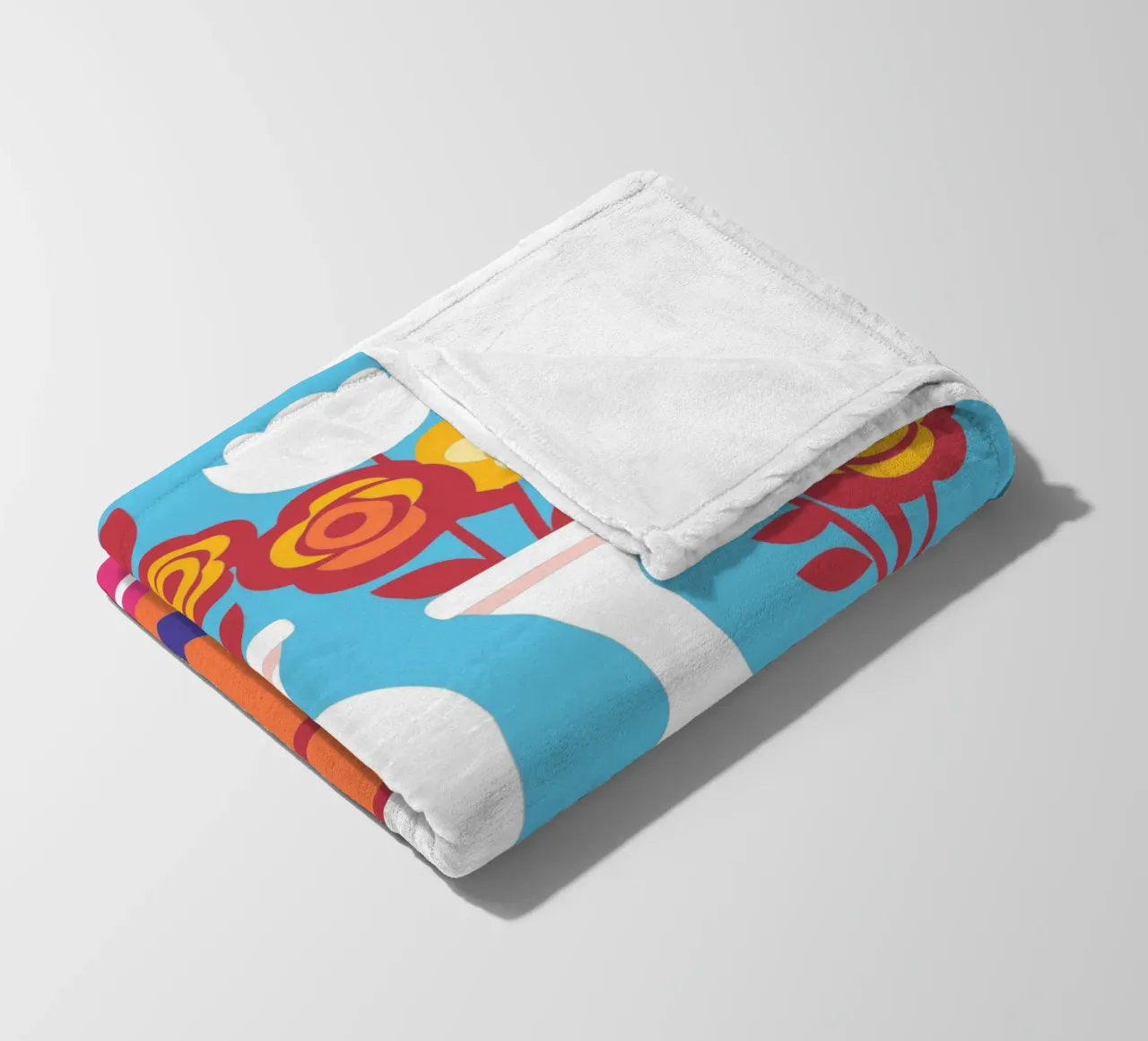 Decorazione con vaso di fiori coperta in pile da FLOWER PLACE SHOP