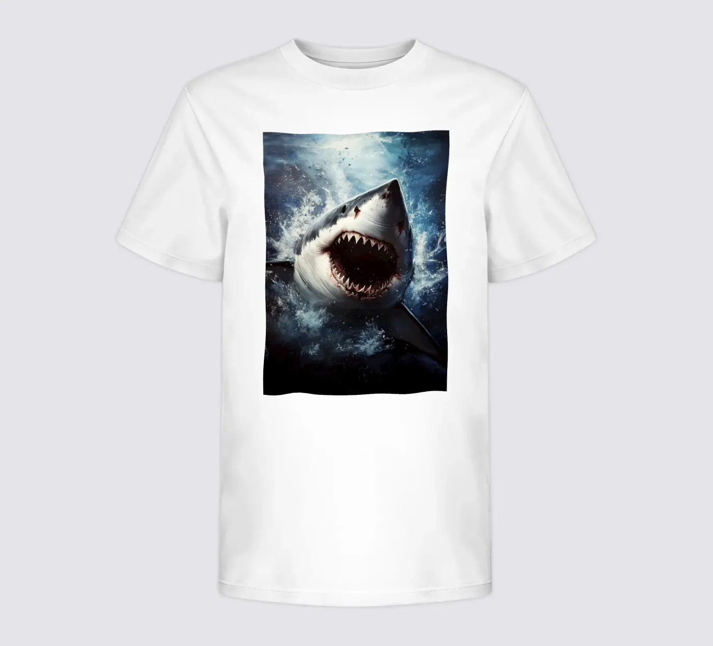 Squalo t-shirt bambini da Lionmixart