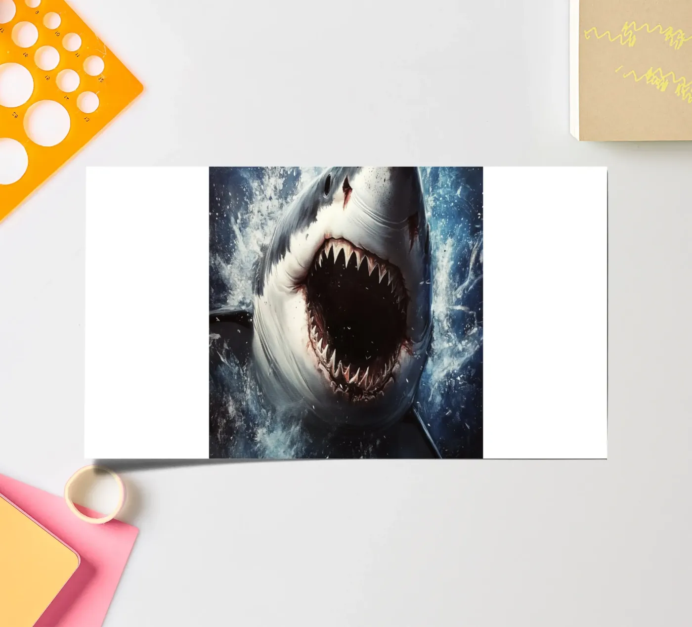 Shark sticker sheet by Lionmixart