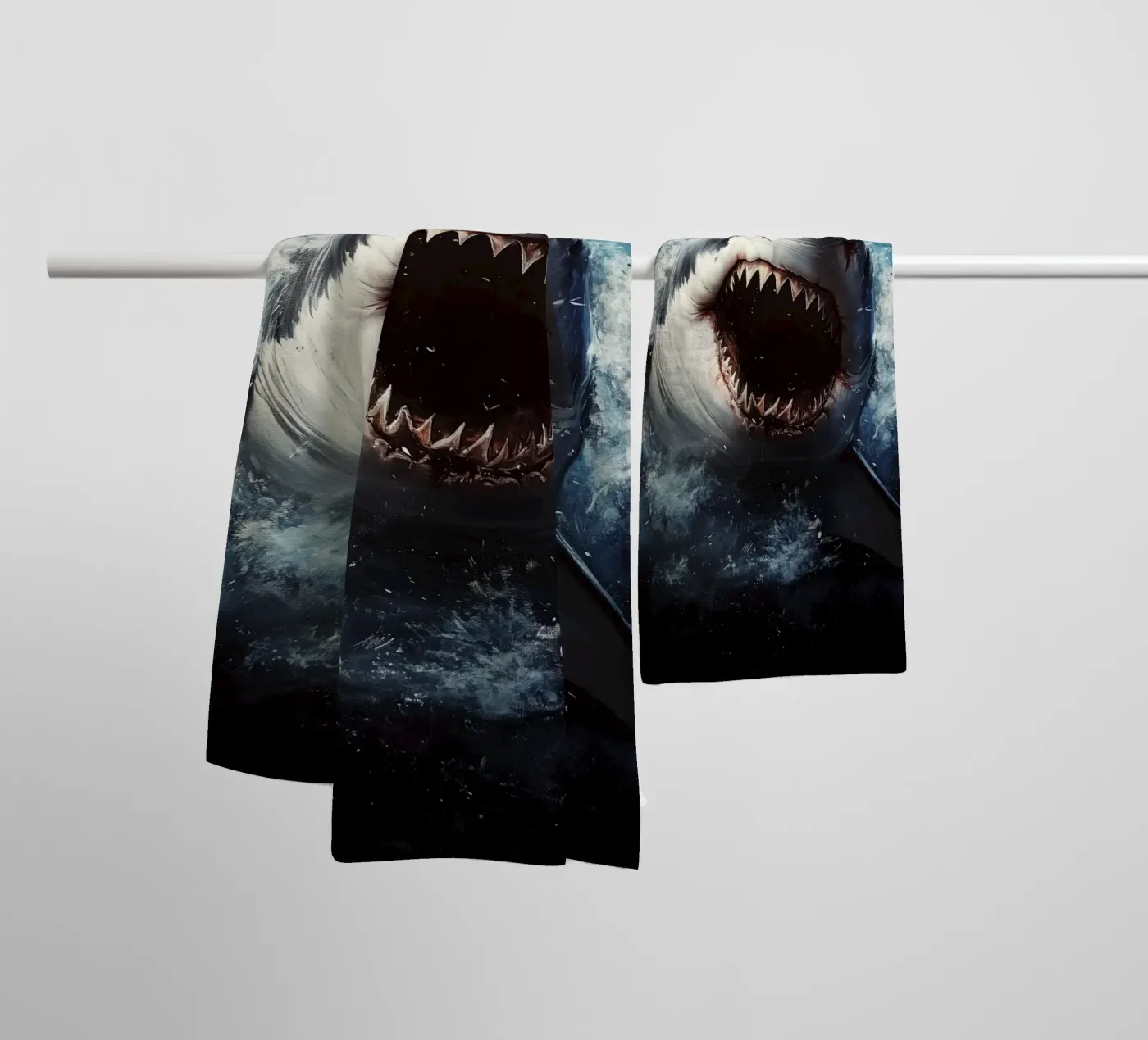 Shark towel by Lionmixart