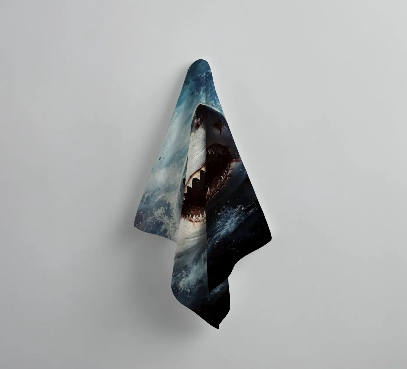 Shark towel by Lionmixart