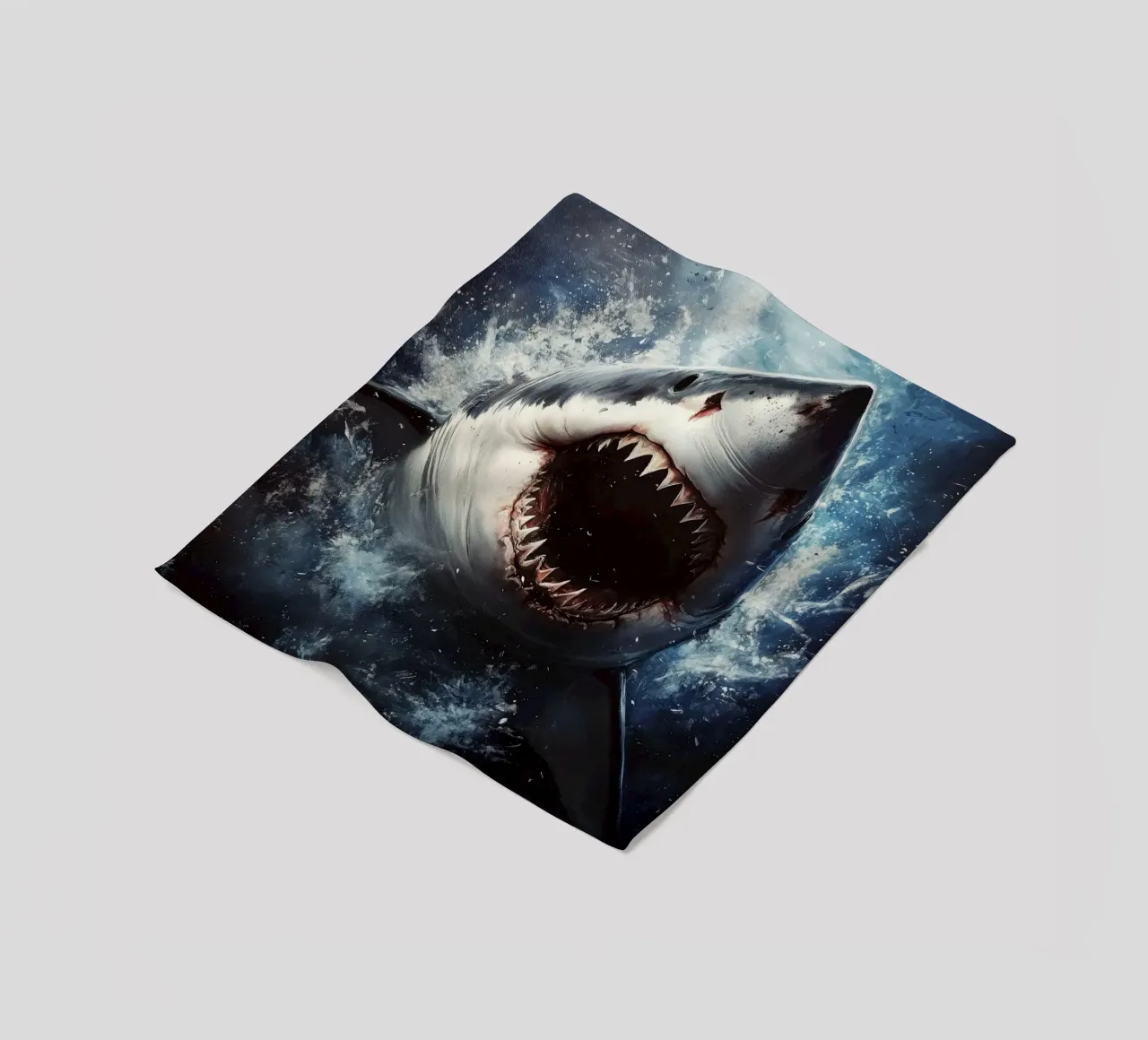 Hai Fleecedecke von Lionmixart