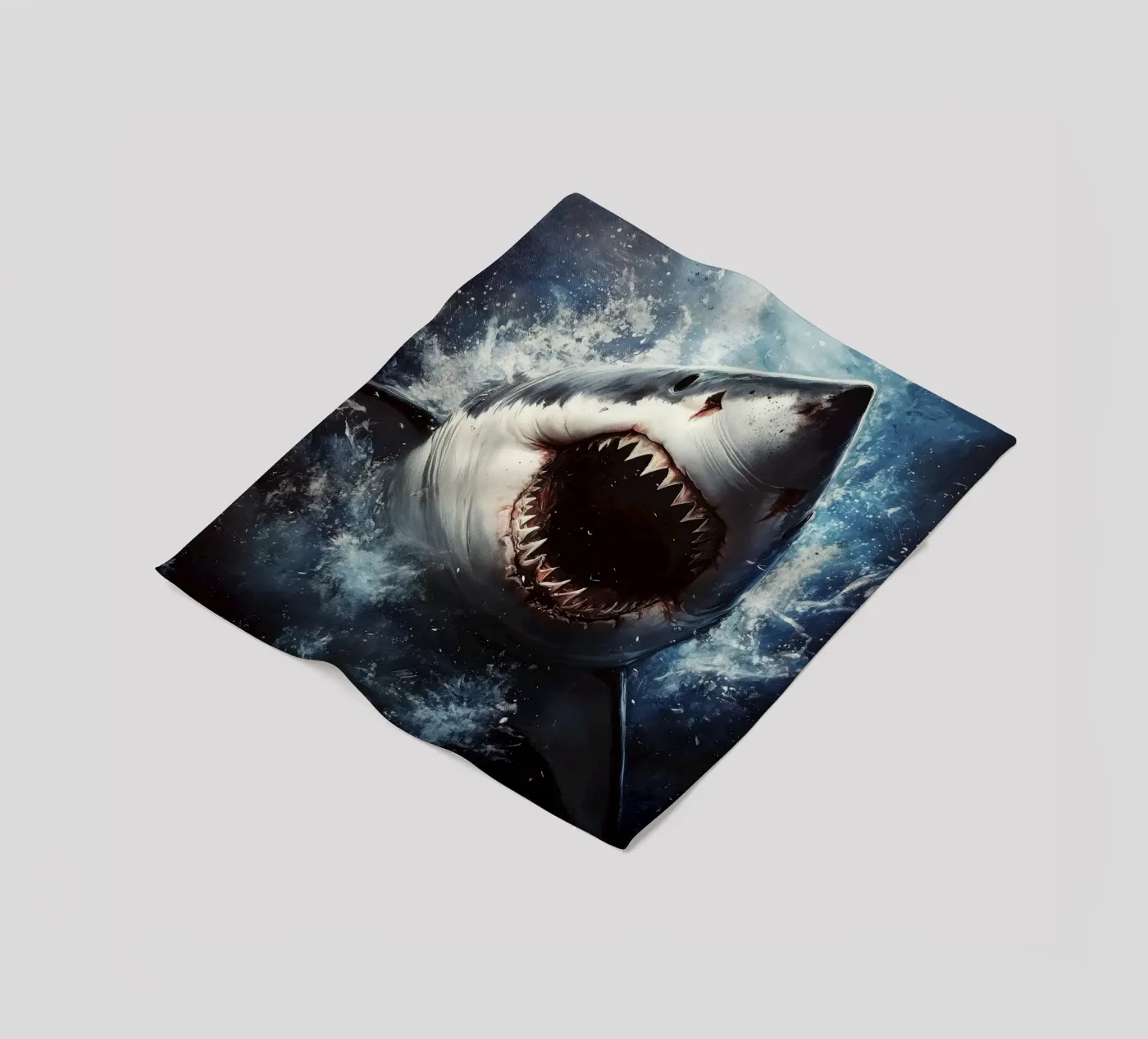 Shark fleecedeken van Lionmixart