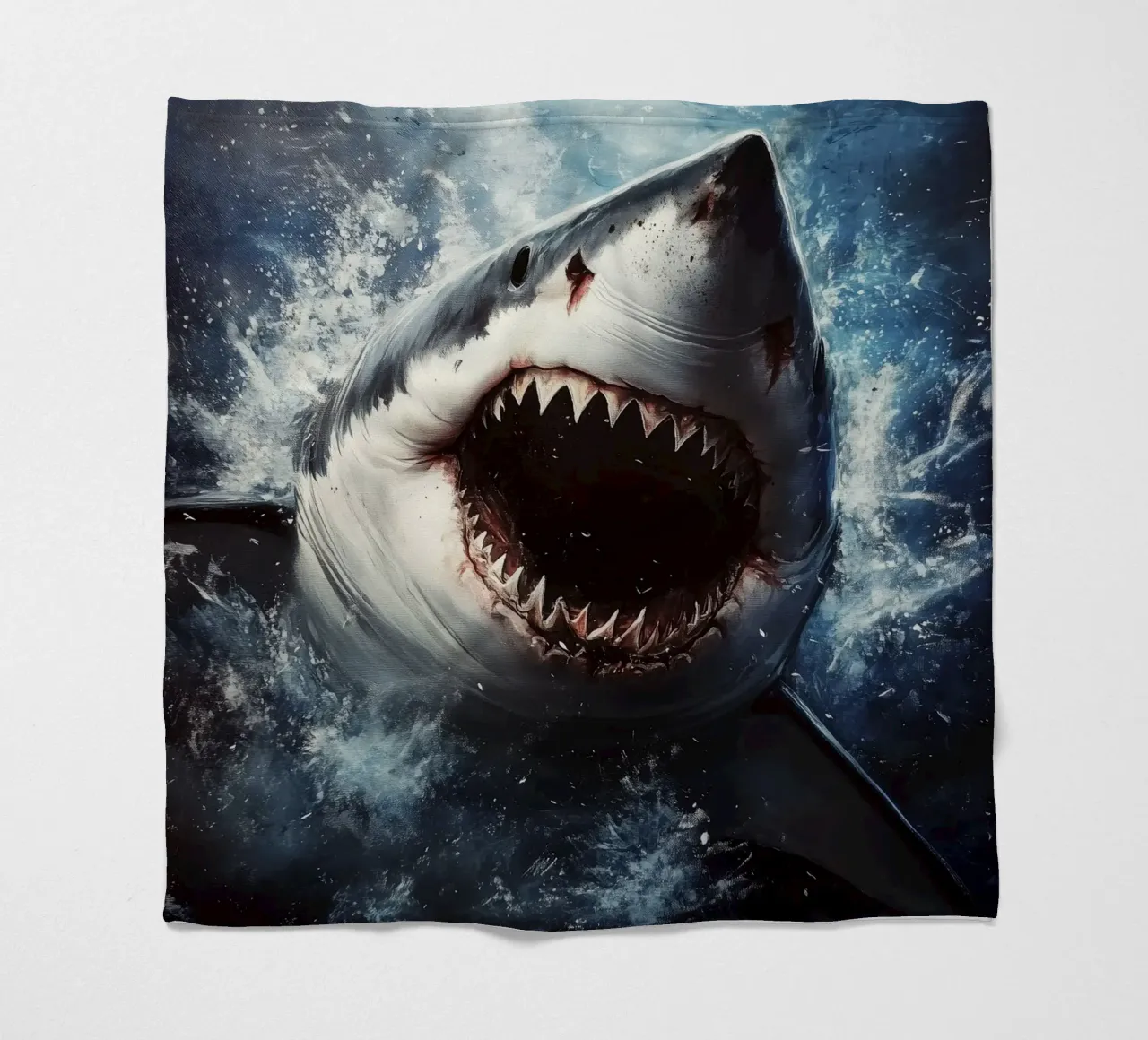 Hai Fleecedecke von Lionmixart