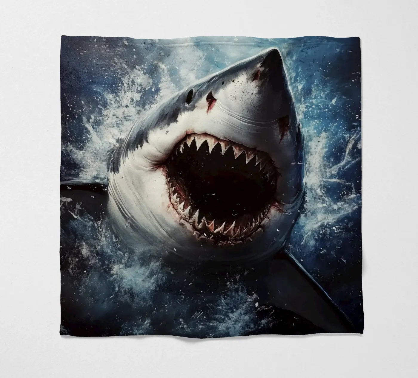 Hai Fleecedecke von Lionmixart