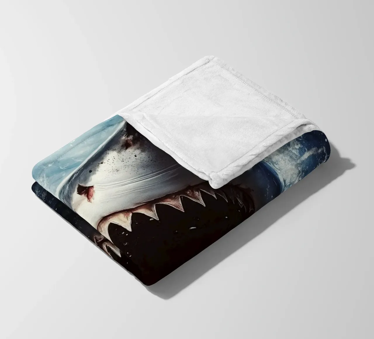 Hai Fleecedecke von Lionmixart