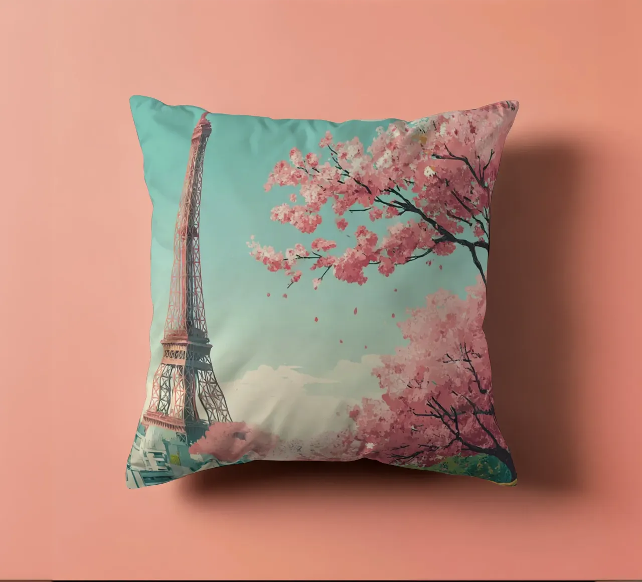 Spring in Paris cuscino da Mosaic Dialogue