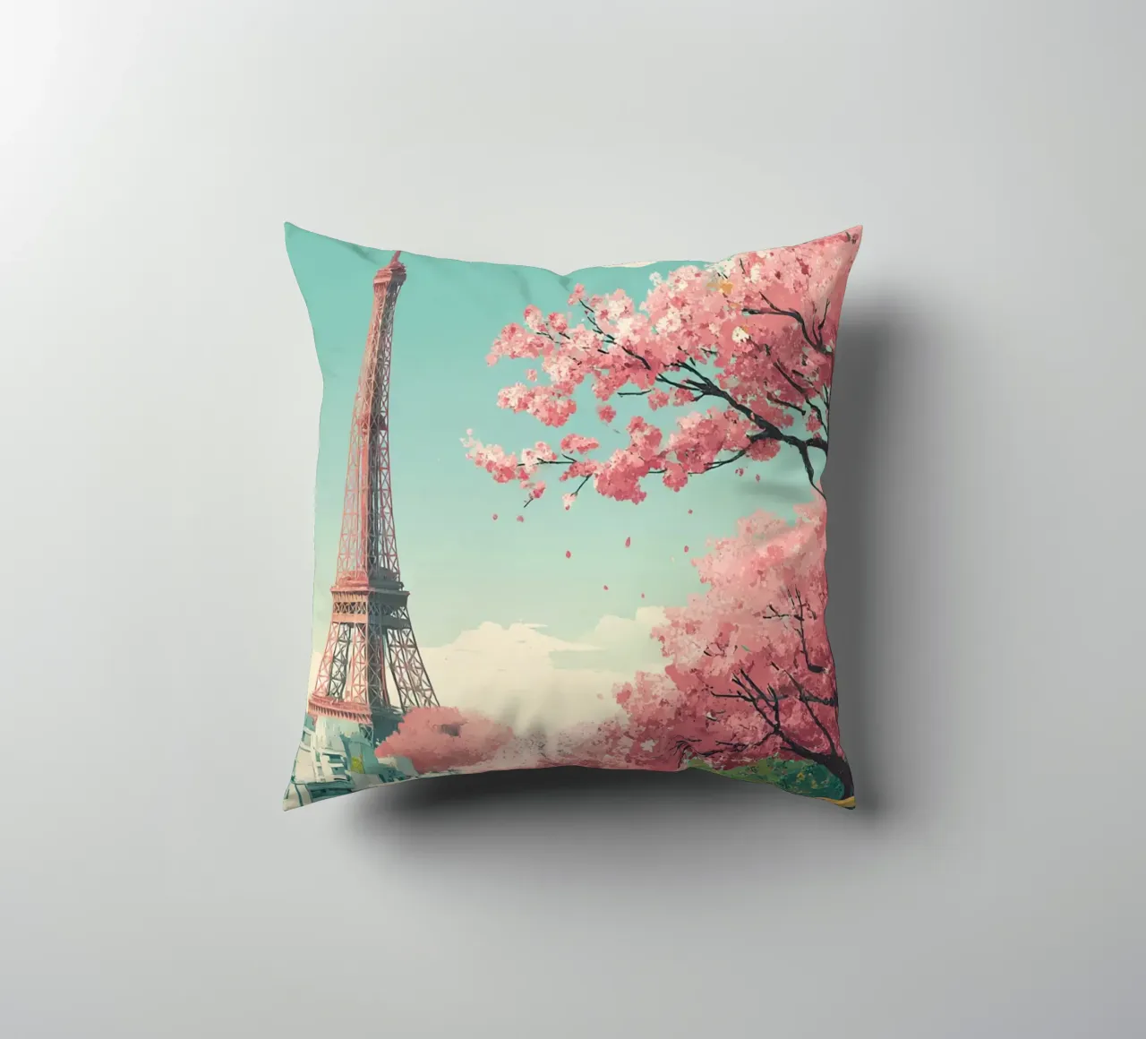 Spring in Paris cuscino da Mosaic Dialogue