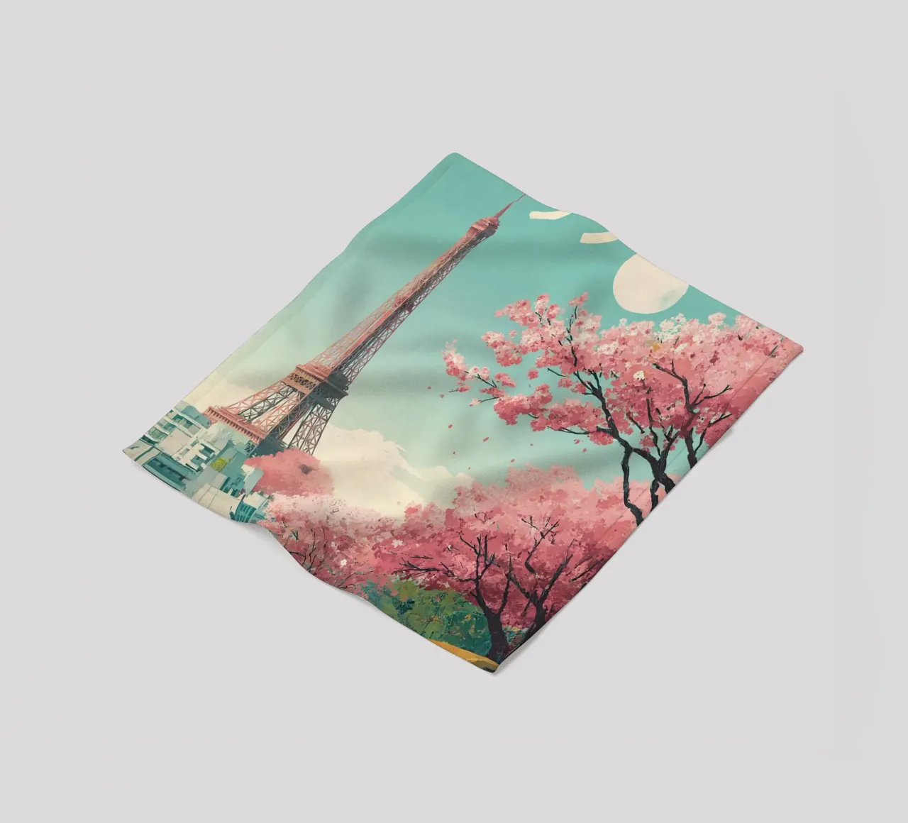Spring in Paris coperta in pile da Mosaic Dialogue