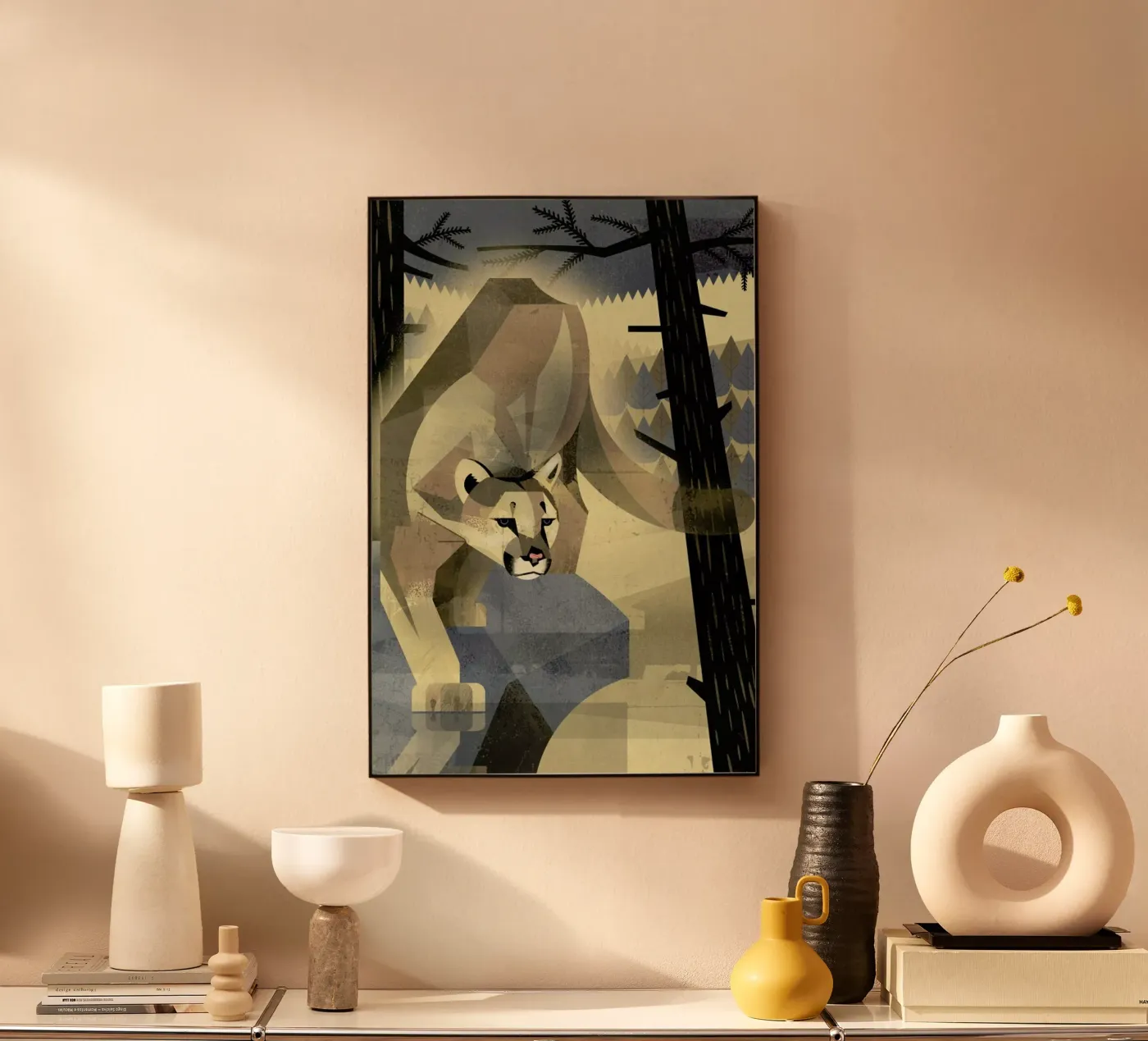 Mountain Lion Acryl-Glas von Dieter Braun
