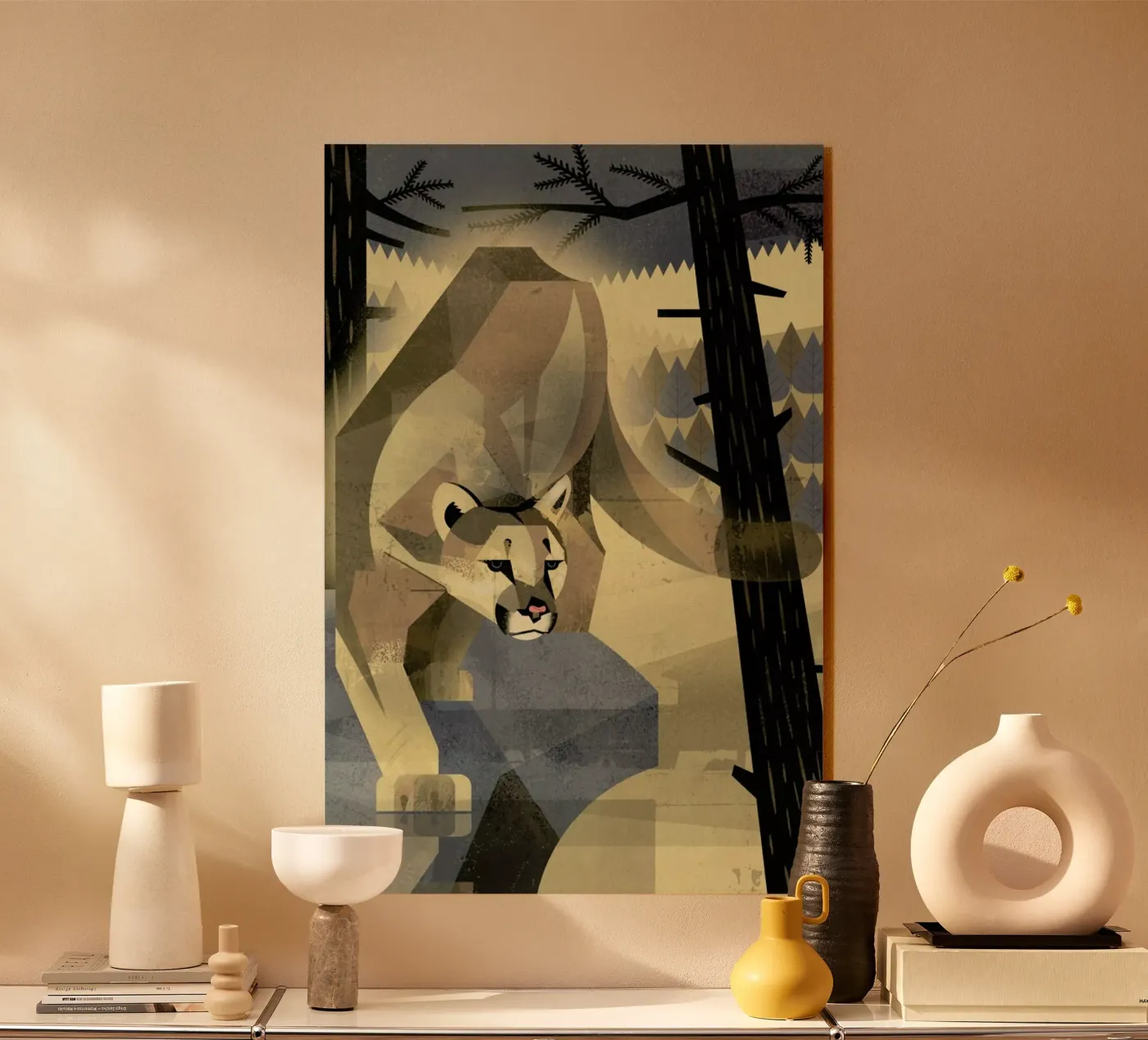 Mountain Lion Acryl-Glas von Dieter Braun