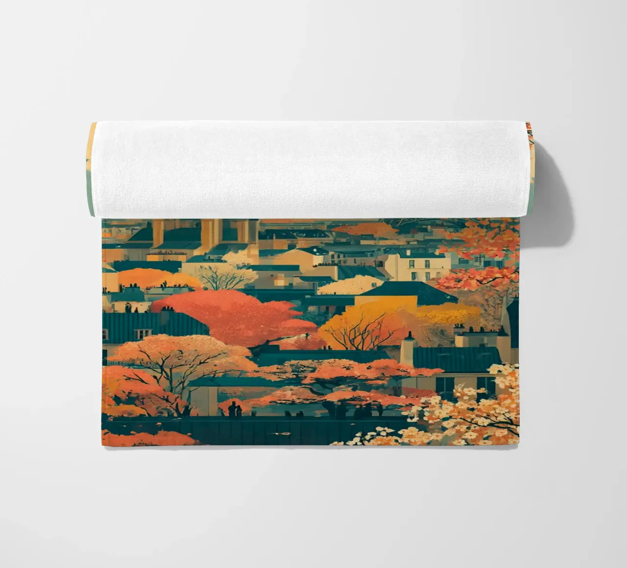 Autumn Reverie over Paris telo mare da Mosaic Dialogue