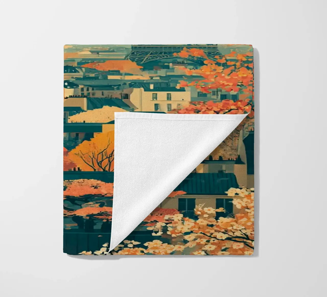 Autumn Reverie over Paris telo mare da Mosaic Dialogue