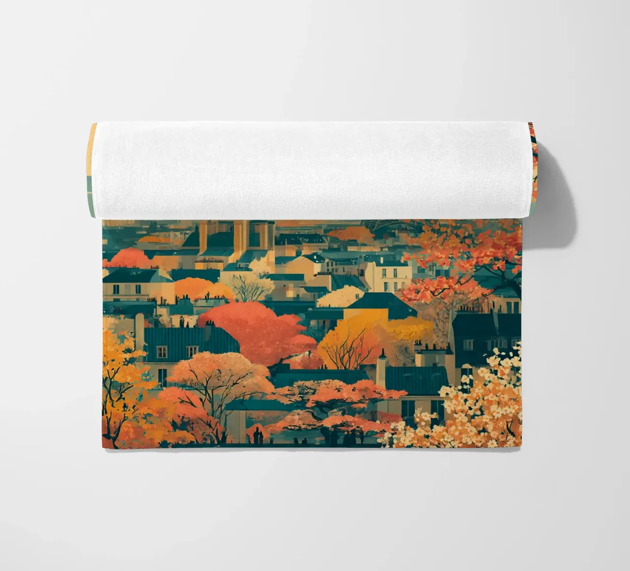 Autumn Reverie over Paris telo mare da Mosaic Dialogue