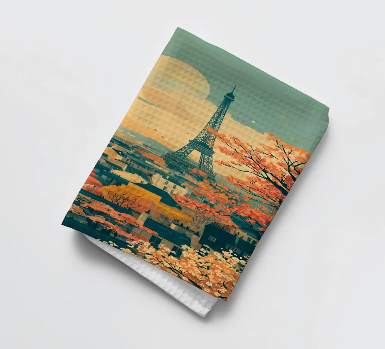 Autumn Reverie over Paris canovaccio da cucina da Mosaic Dialogue