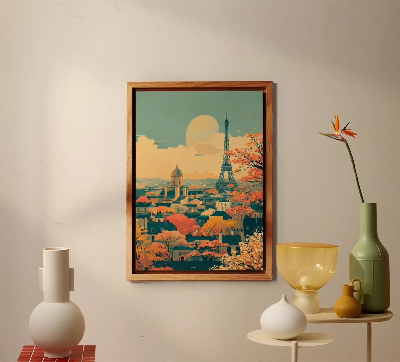 Autumn Reverie over Paris alluminio dibond da Mosaic Dialogue