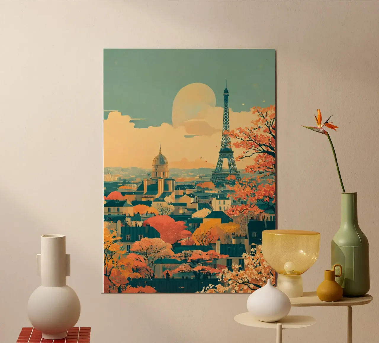 Autumn Reverie over Paris alluminio dibond da Mosaic Dialogue