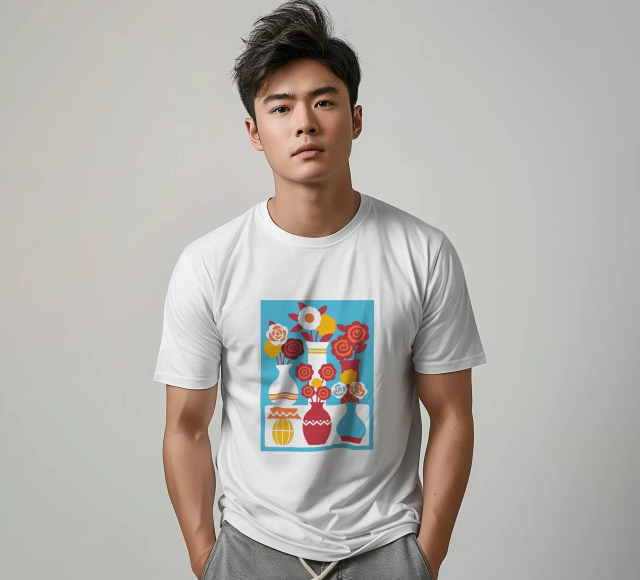 Sei vasi da fiori t-shirt da FLOWER PLACE SHOP