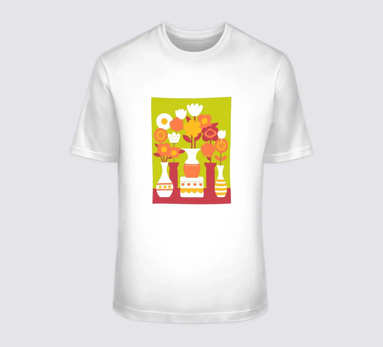 Cinque vasi di fiori t-shirt da FLOWER PLACE SHOP