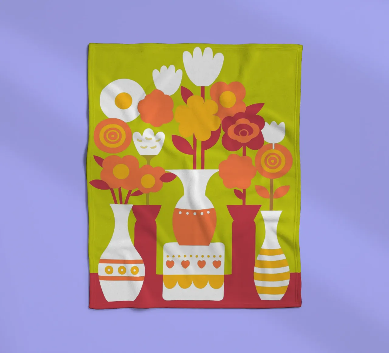 Cinque vasi di fiori coperta in pile da FLOWER PLACE SHOP