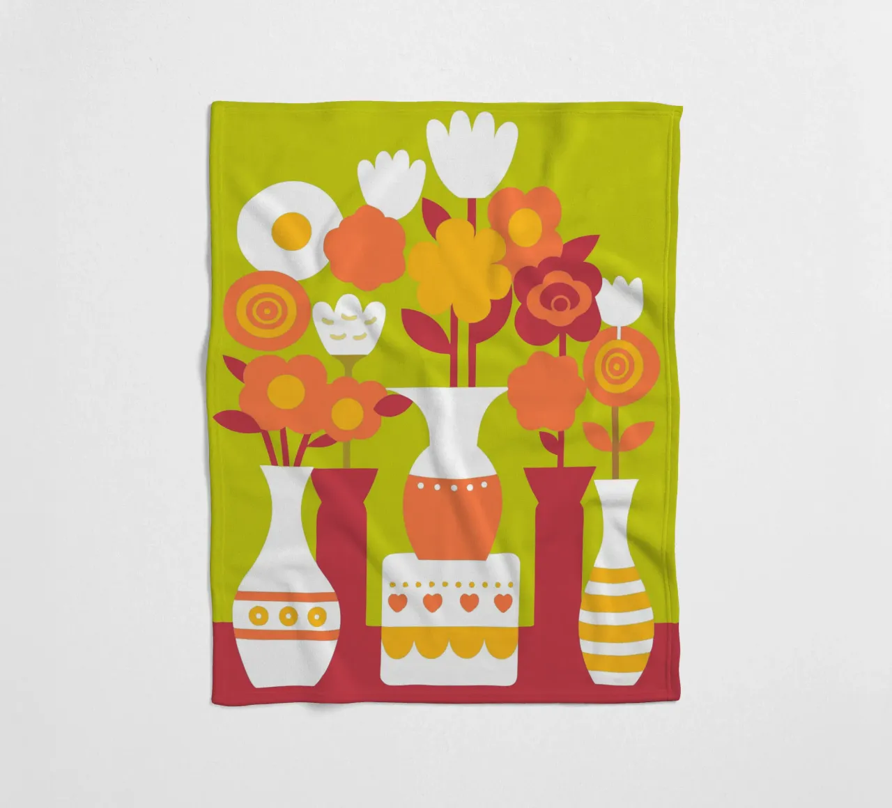 Cinque vasi di fiori coperta in pile da FLOWER PLACE SHOP