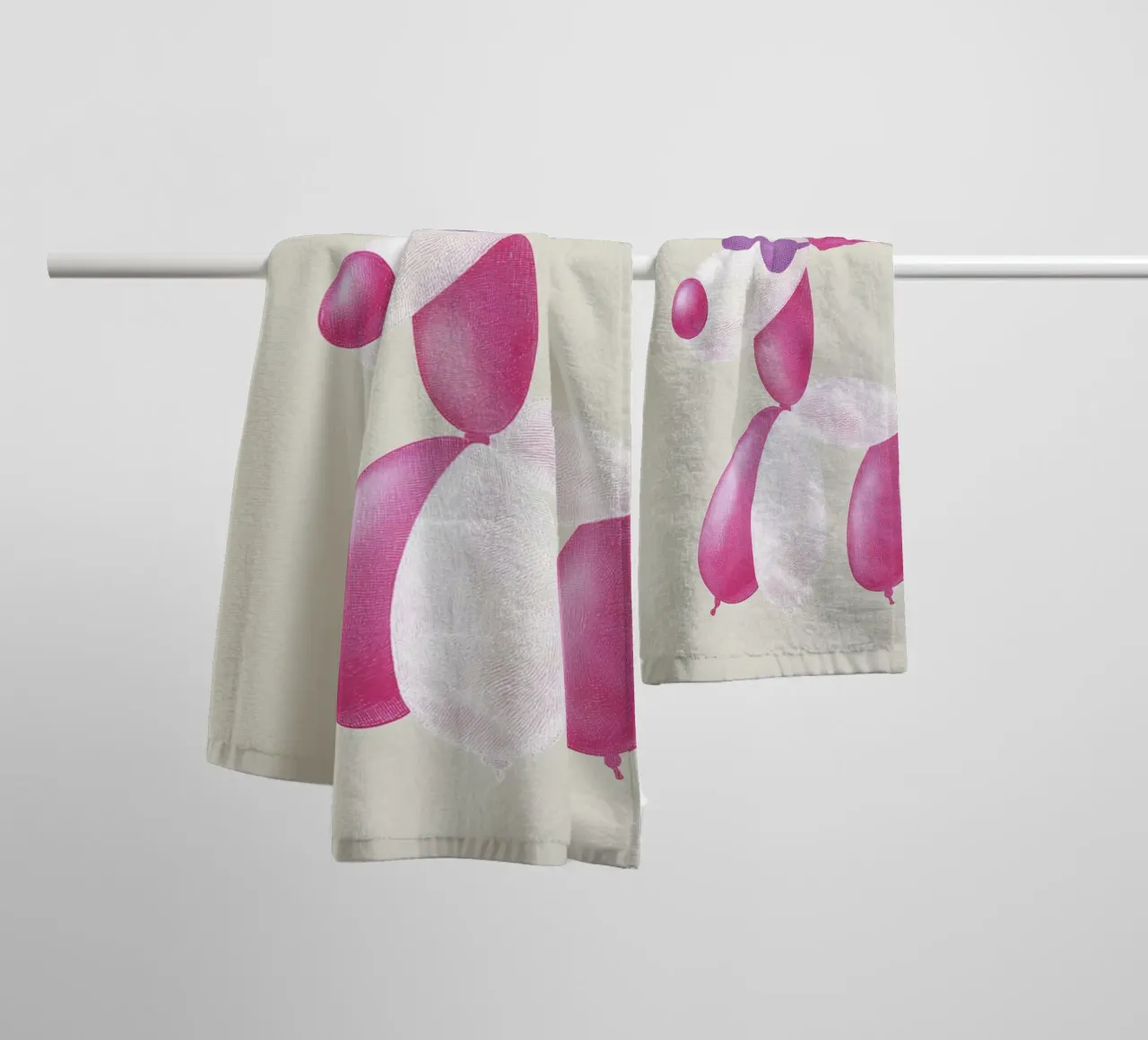 Cane palloncino cool asciugamano da bagno da Carinaprint