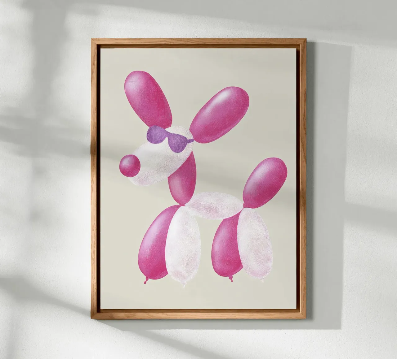 Cane palloncino cool alluminio dibond da Carinaprint