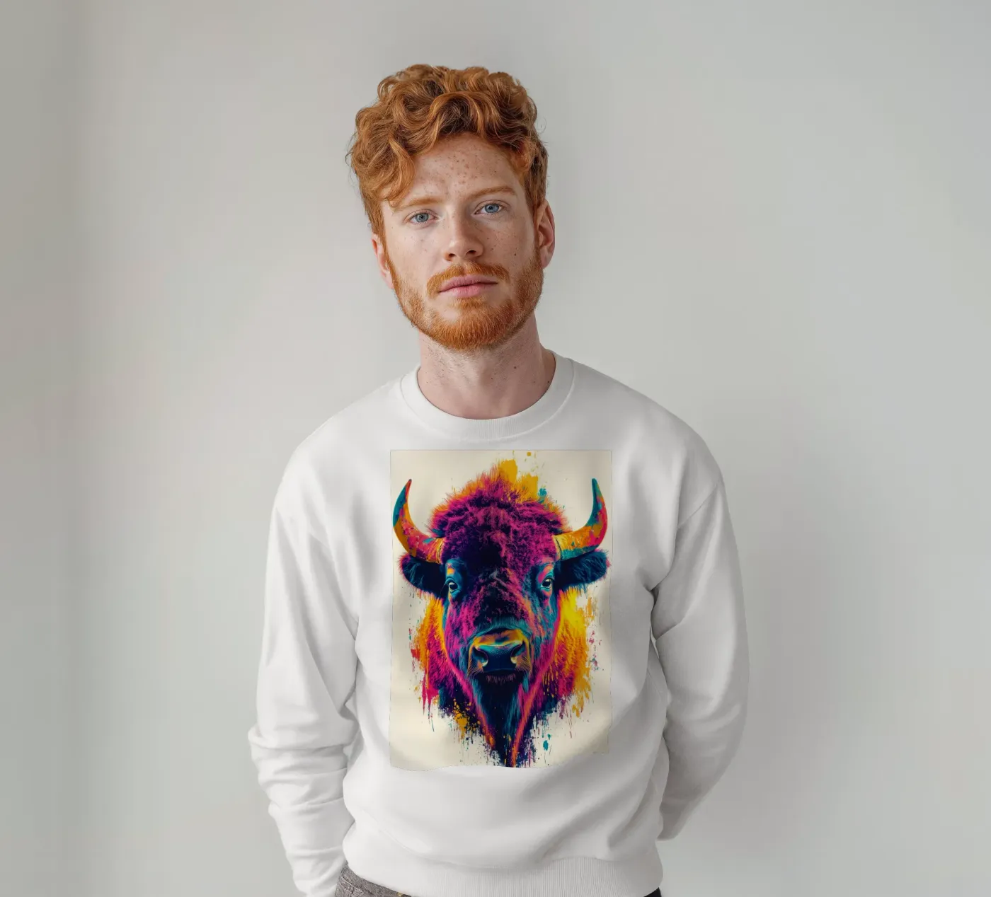 Bisonte felpa da Lionmixart